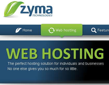 Zyma Webhosting graphic