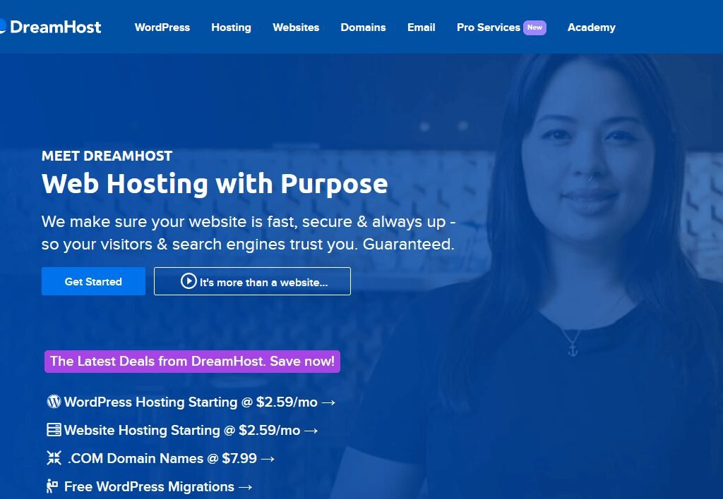 DreamHost.com - Reliable web hosting company