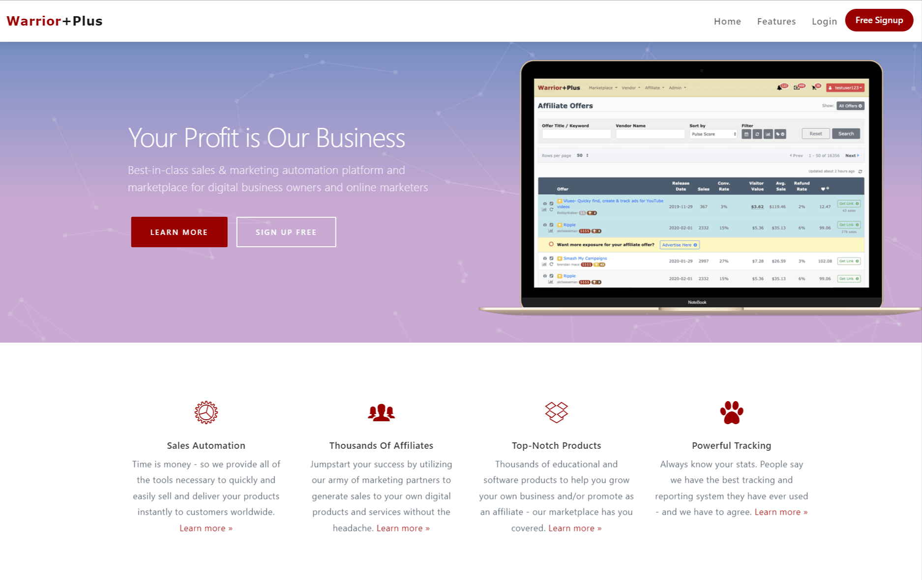 WarriorPlus Affiliate Program