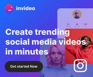 InVideo- Create trending social media videos in minutes