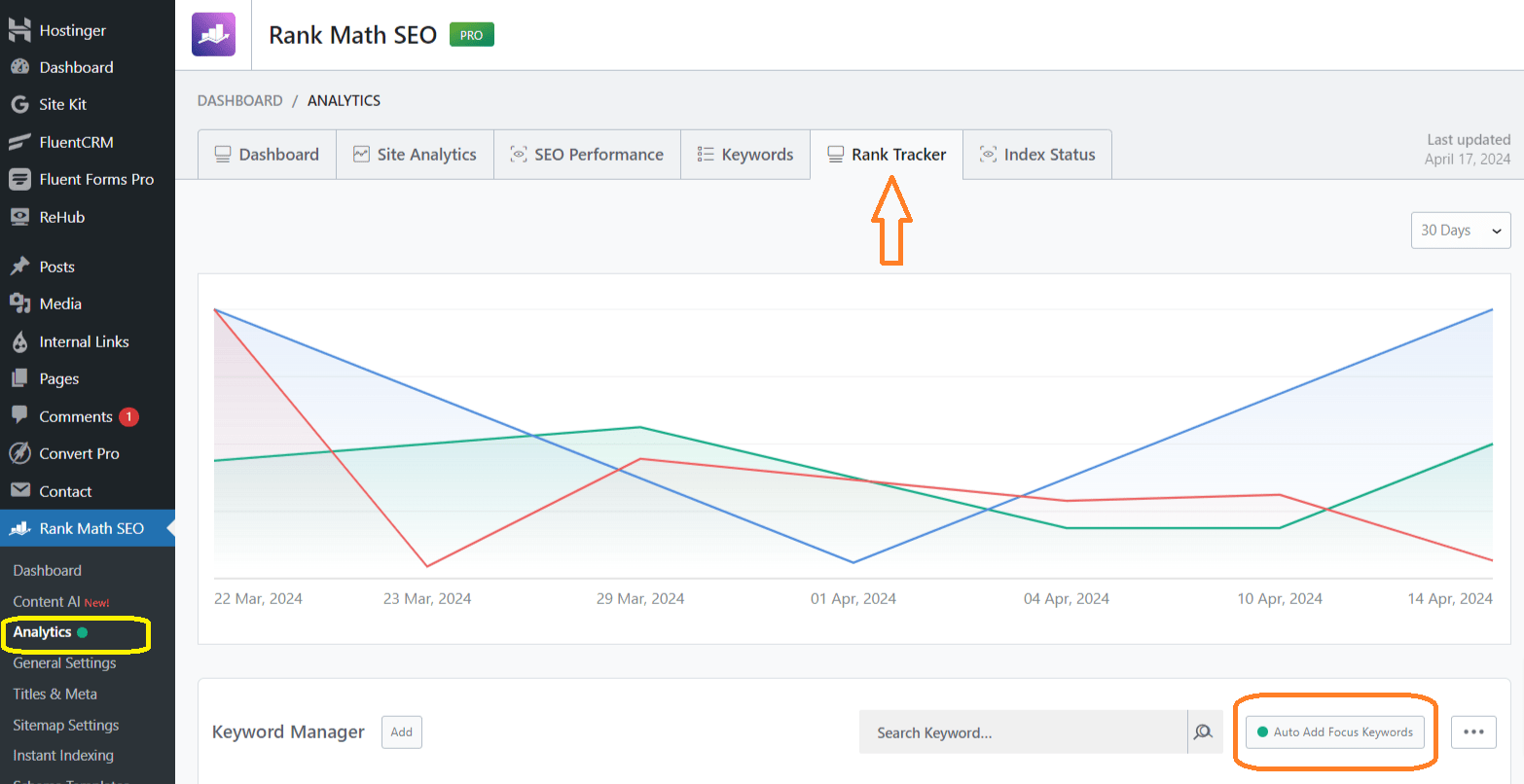 Step 5: Add Keywords to Track