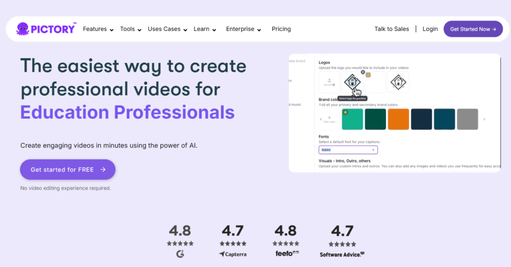 Pictory Easy Video Creation