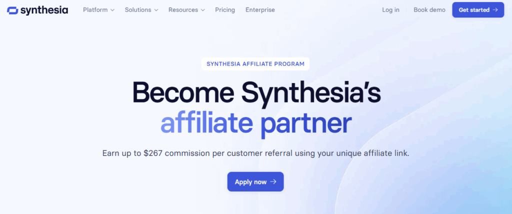 Synthesia is riding the wave of AI avatar technology, and their 25% recurring commission program is perfect for targeting the corporate training and content creation markets.