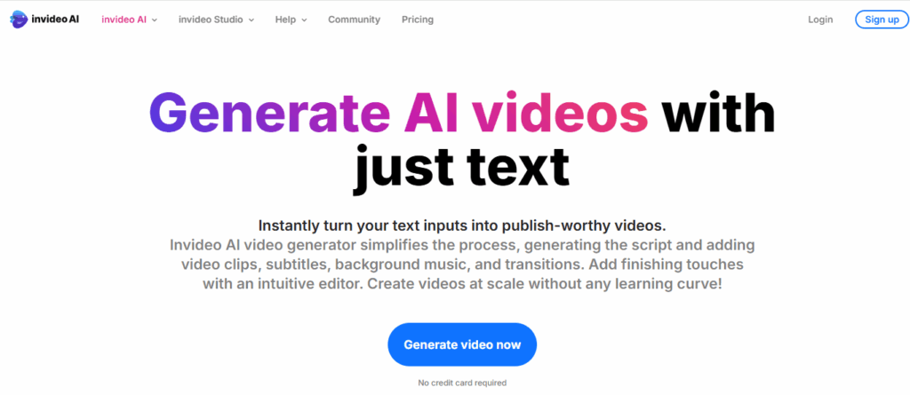 Invideo AI offers commissions of up to 50% for monthly plans and 25% for annual plans