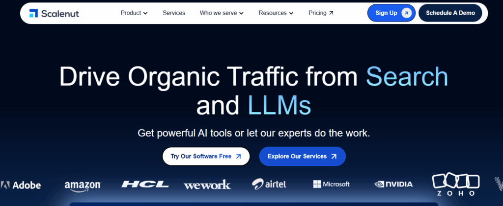 Scalenut focuses on AI-powered content research and optimization