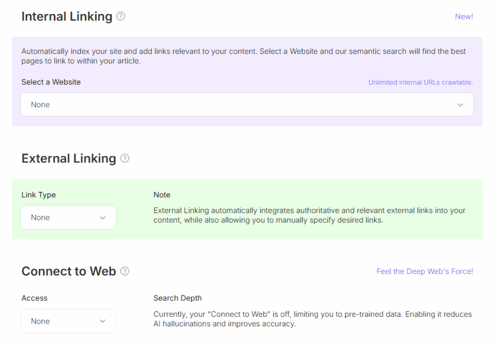 The internal and external linking automation saves hours of manual work.