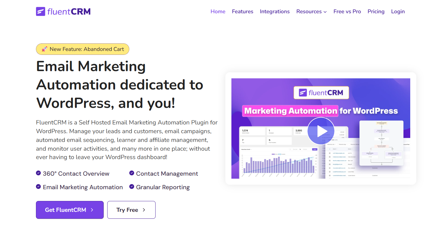 What is FluentCRM-Marketing Automation for WordPress