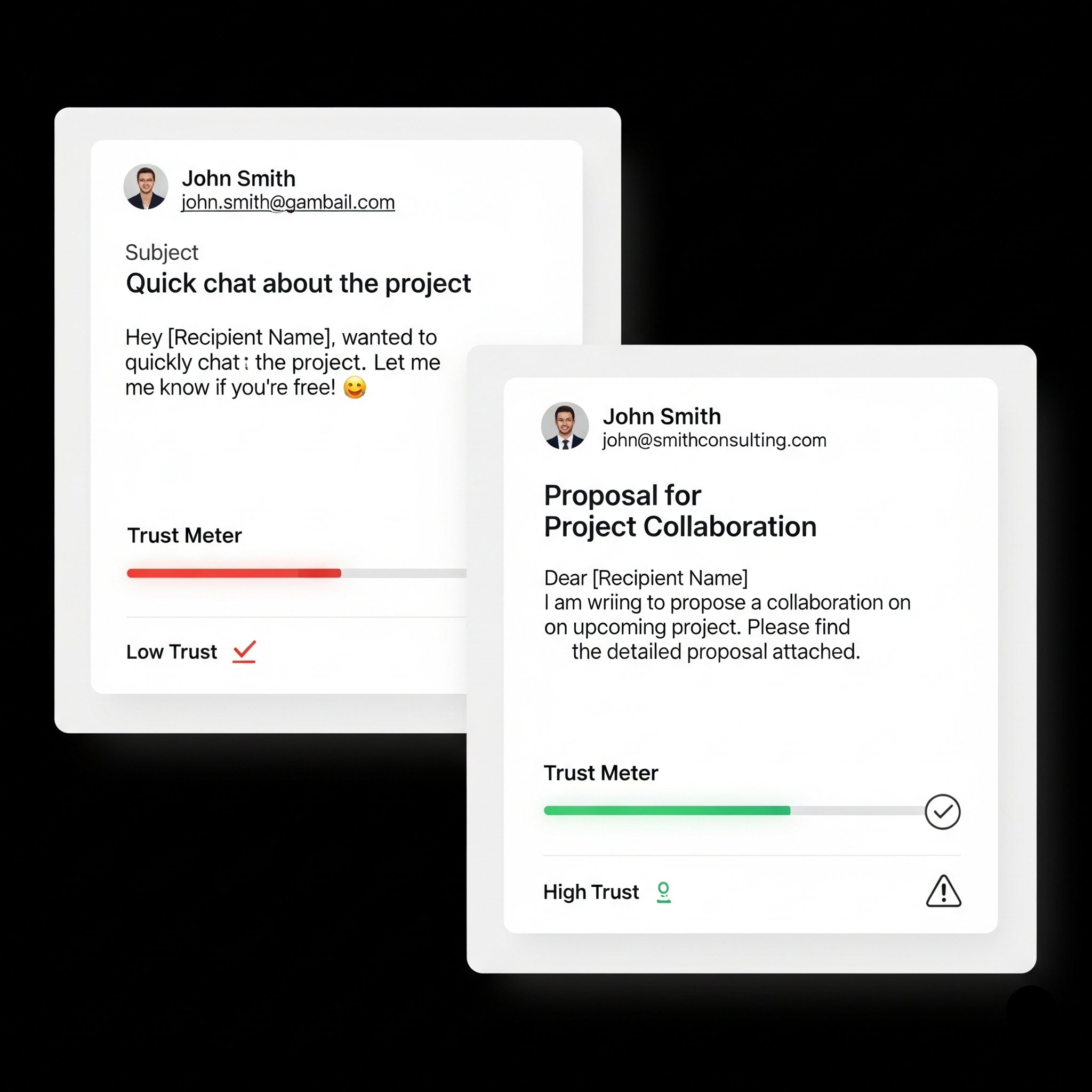 Professional vs Personal Email Comparison