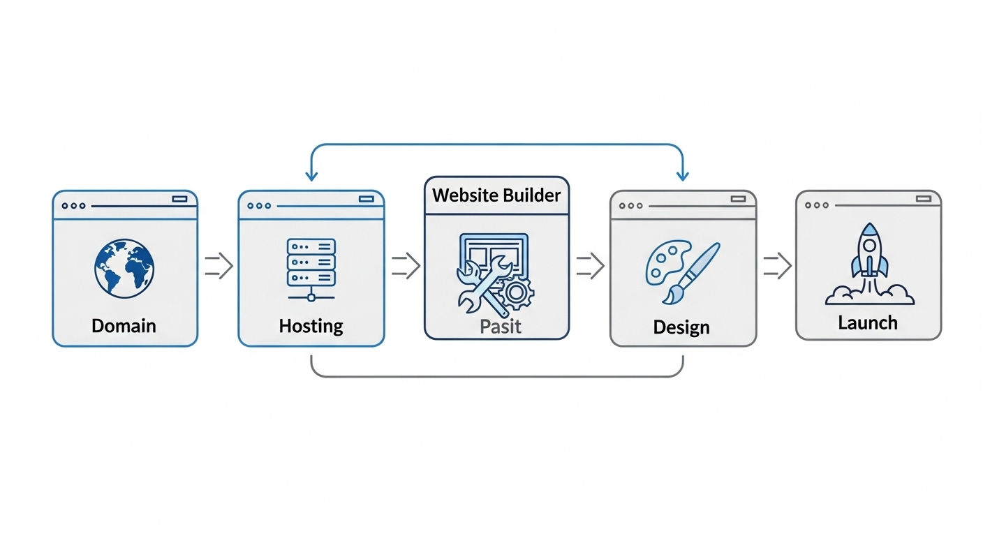 Website Building Process Flowchart
