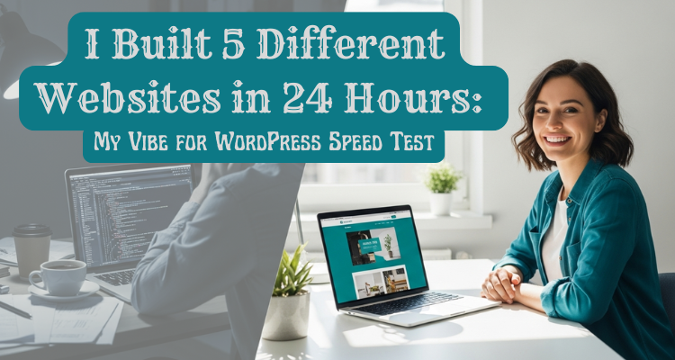 Vibe for WordPress Speed Test: Build WordPress Sites in Minutes