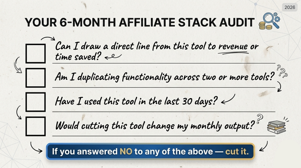 A graphic designed to look like a printed checklist or audit worksheet.