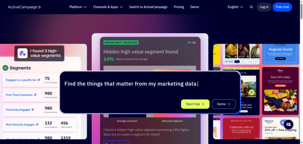 ActiveCampaign: Best for Advanced Behavioral Automation