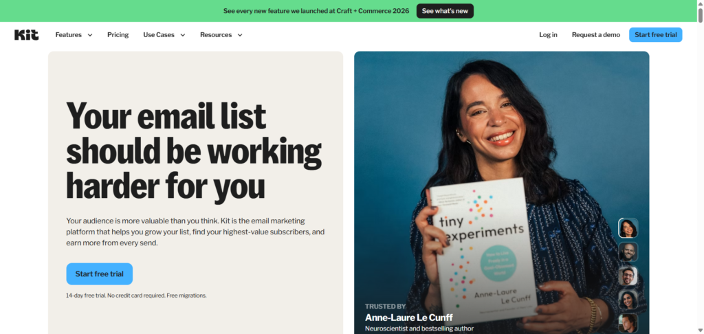 Kit (ConvertKit): Best for Content Creators and Bloggers Promoting Affiliate Products