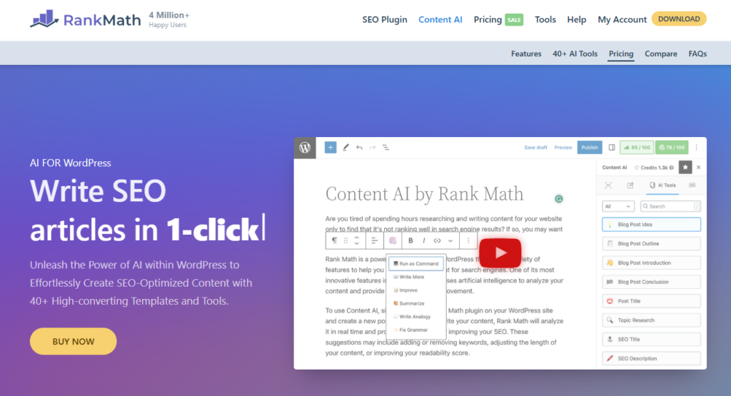 The 7 Best SEO AI Copywriting Tools in 2026 4 Rank Math Content AI – Best for WordPress SEO