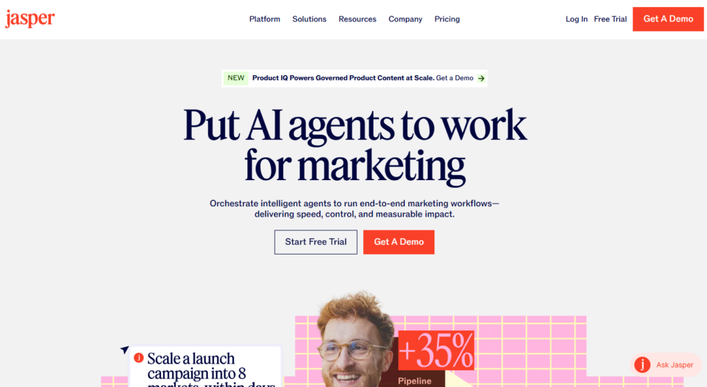 The 7 Best SEO AI Copywriting Tools in 2026 2 Jasper – Best for Marketing Teams and Advanced AI Workflows