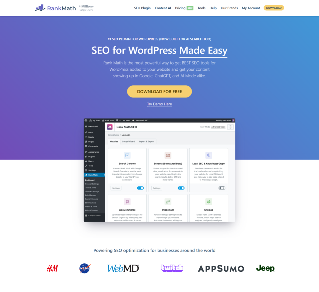 Rank Math vs SEOPress: Which WordPress SEO Plugin Is Best in 2026? 2 Rank Math positions itself as an all-in-one SEO platform for WordPress.