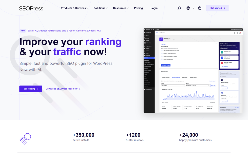 Rank Math vs SEOPress: Which WordPress SEO Plugin Is Best in 2026? 3 SEOPress puts technical and on-page SEO controls directly inside your WordPress dashboard.
