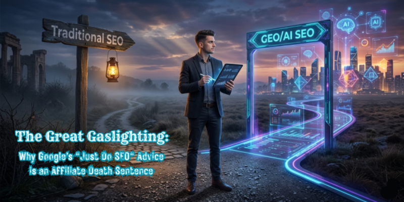 The Great Gaslighting: Why Google’s “Just Do SEO” Advice is an Affiliate Death Sentence