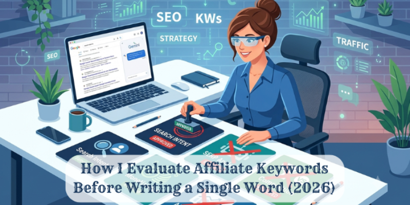 How I Evaluate Affiliate Keywords Before Writing a Single Word (2026)