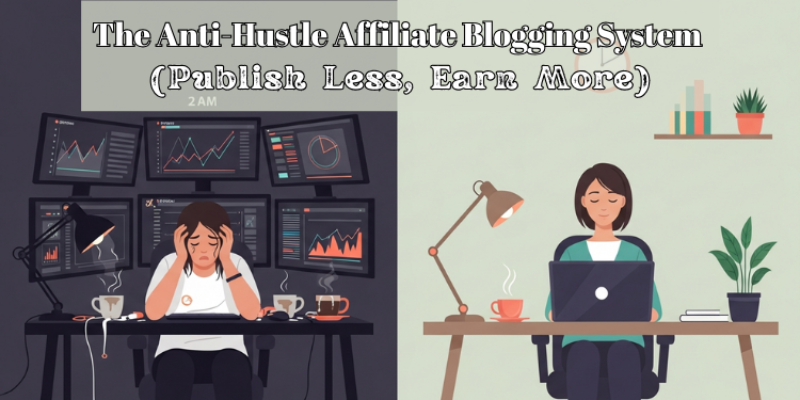 The Anti-Hustle Affiliate Blogging System (Publish Less, Earn More)