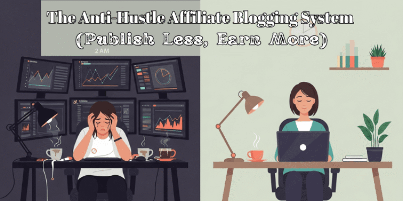 The Anti-Hustle Affiliate Blogging System (Publish Less, Earn More)