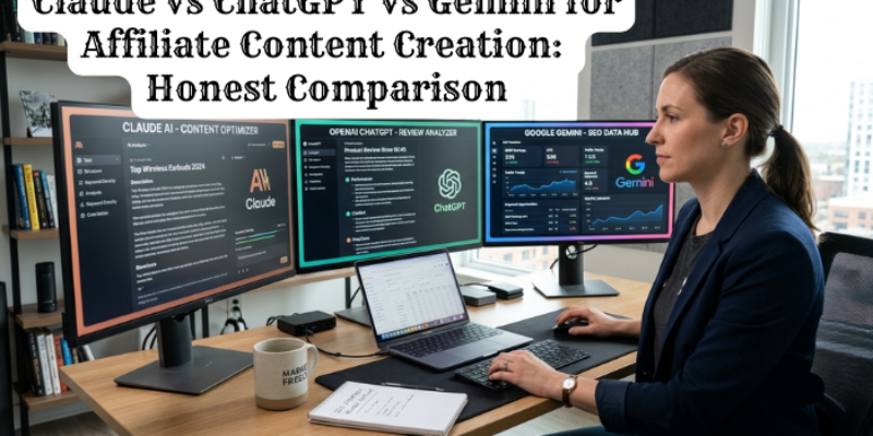 Claude vs ChatGPT vs Gemini for Affiliate Content Creation: Honest Comparison (2026)